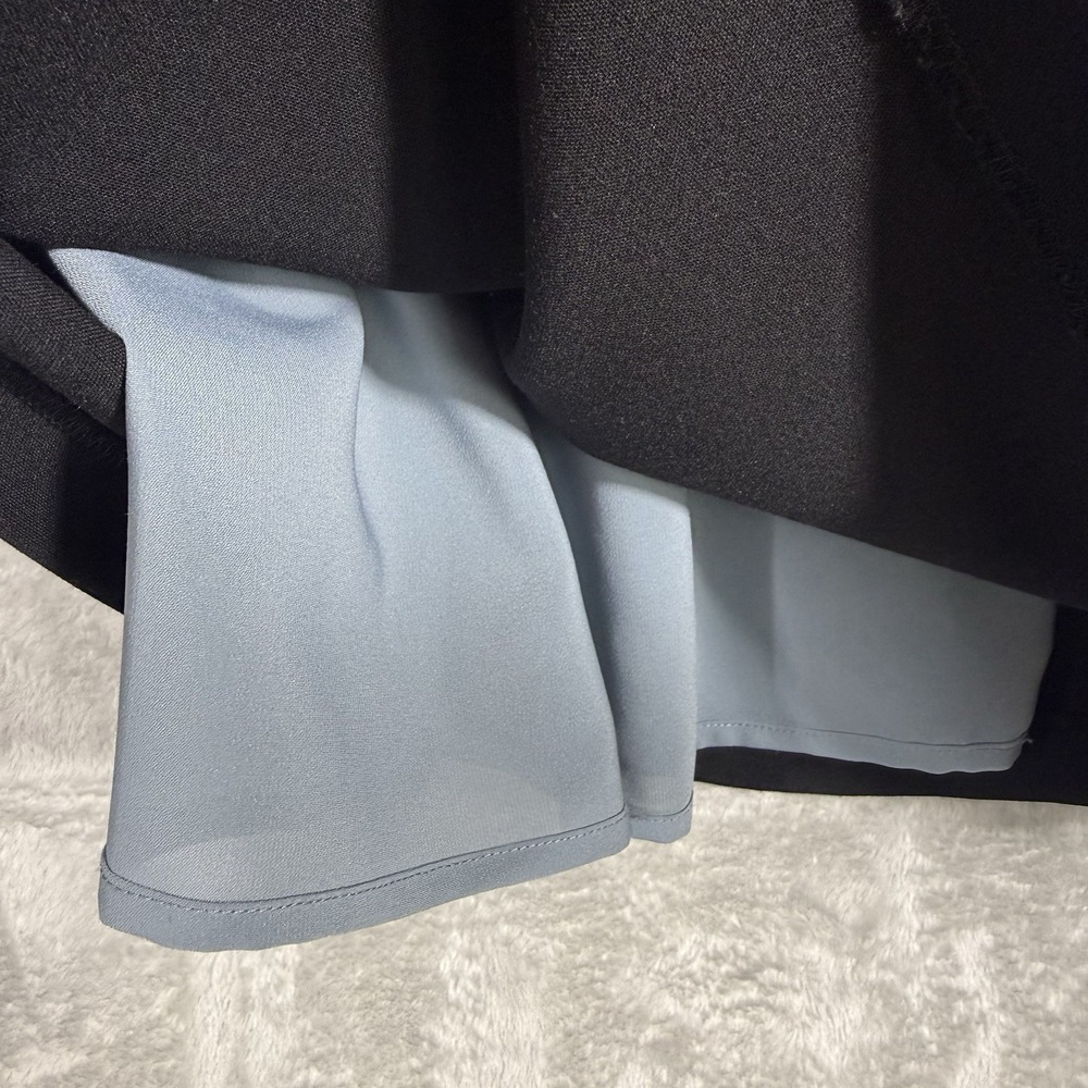 Andrew Marc Ruffle Sleeveless Dress XS Collar Black Classic Little‎ Black Dress - Picture 7 of 12